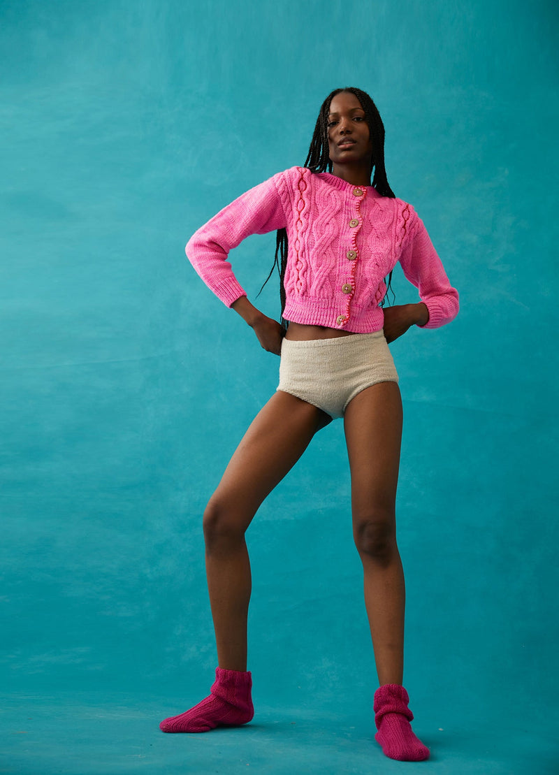 Gilet En Laine Jackie - Pink