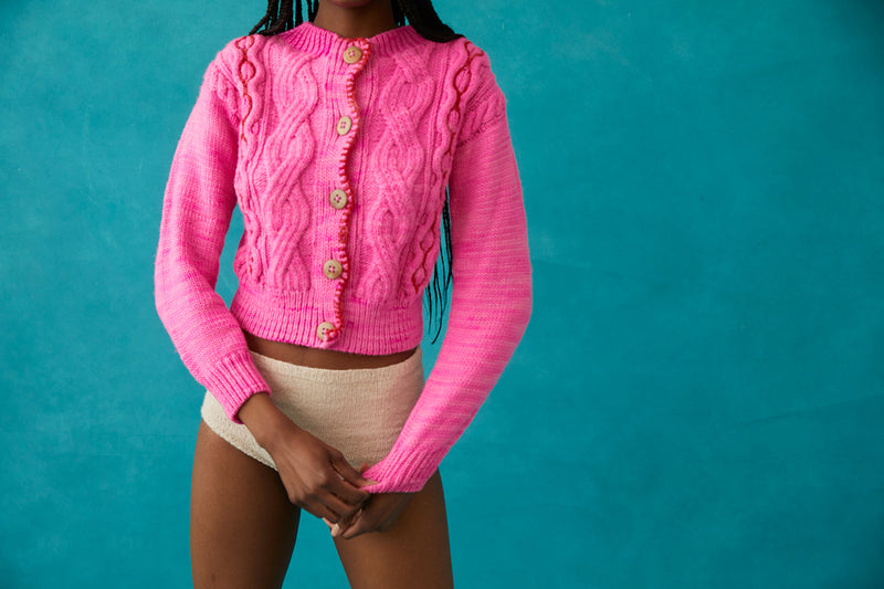 Gilet En Laine Jackie - Pink