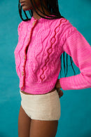 Gilet En Laine Jackie - Pink