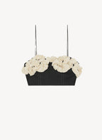 Ganni - Haut En Taffetas - Noir - Femme
