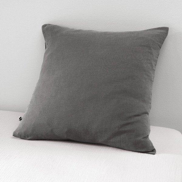 Gaia - Funda de almohada - Doble gasa de algodón - Granito