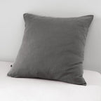 Gaia - Funda de almohada - Doble gasa de algodón - Granito