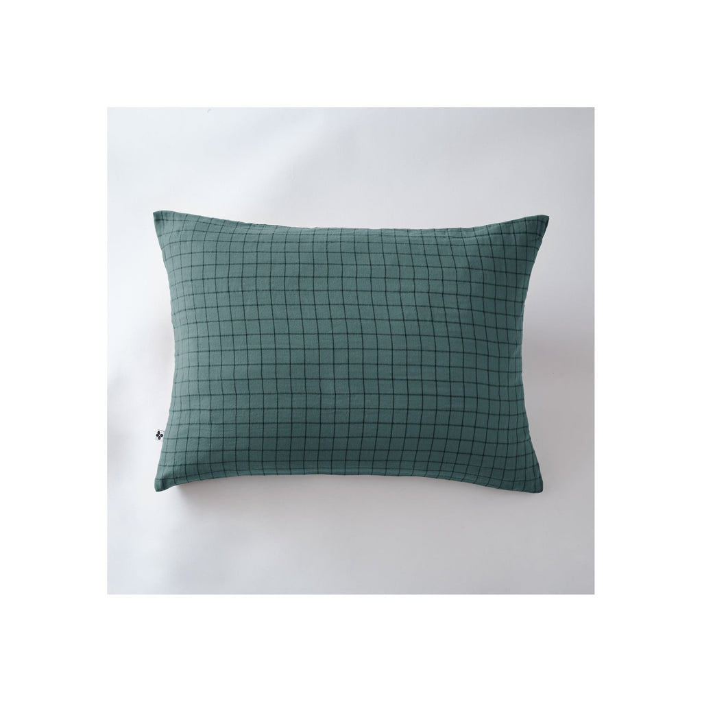 Gaia Mix - Taie D'Oreiller - Double Gaze De Coton - Canard