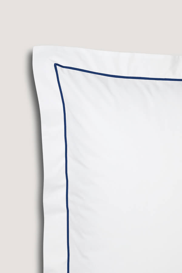 Set De 2 Taies D'Oreillers - 100% Percale De Coton Bourdon - 11 Coloris