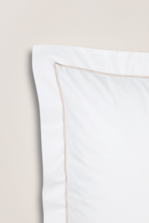 Set De 2 Taies D'Oreillers - 100% Percale De Coton Bourdon - 11 Coloris