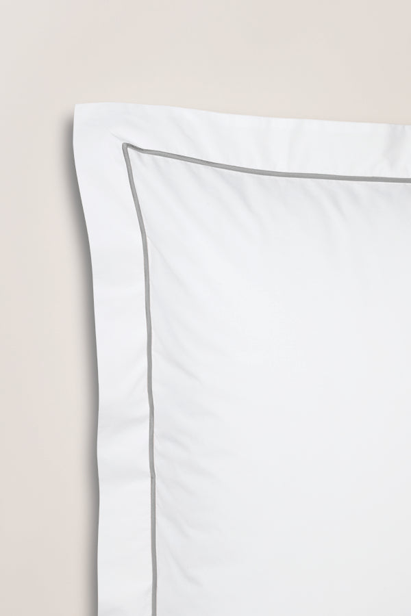 Set De 2 Taies D'Oreillers - 100% Percale De Coton Bourdon - 11 Coloris