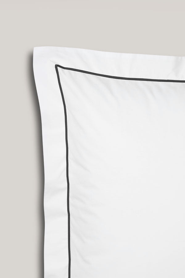 Set De 2 Taies D'Oreillers - 100% Percale De Coton Bourdon - 11 Coloris