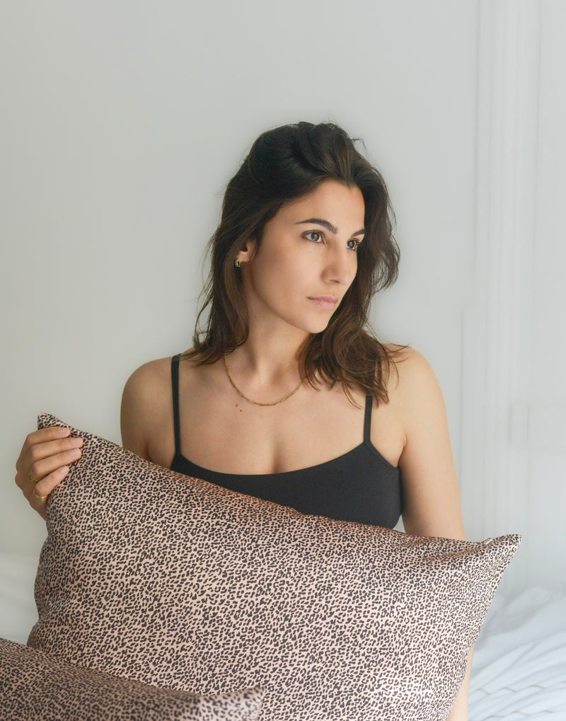 Organic Silk Pillow Case - Leopard