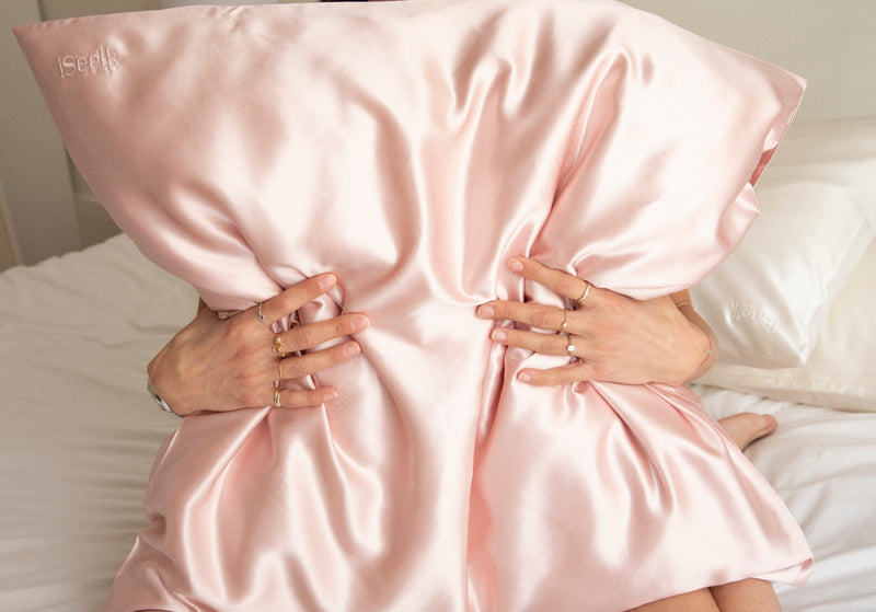Organic Silk Pillow Case - Pink