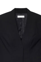Robe Courte Style Tailleur Ajustée Noir