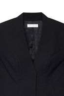 Robe Courte Style Tailleur Ajustée Noir