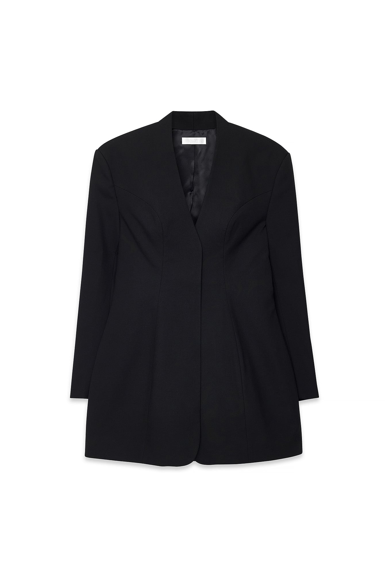 Robe Courte Style Tailleur Ajustée Noir