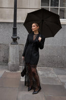 Robe Courte Style Tailleur Ajustée Noir