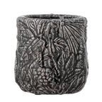 Nikou - Macetero Deco - Negro - Terracota