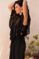 TALIA Noir - Top Dentelle