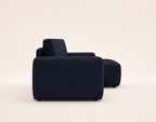 Tama - 4-Seater Corner Sofa Bed with Storage - Fabric - Navy Blue