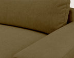 Tama - 4-Seater Corner Sofa Bed With Storage - Fabric - Green