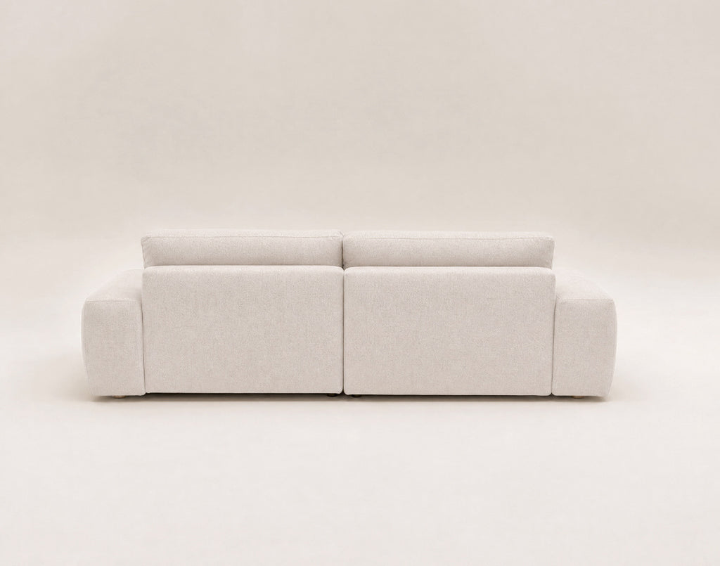Tama - Canapé D'Angle 4 Places Convertible Avec Coffre - Tissu - Beige