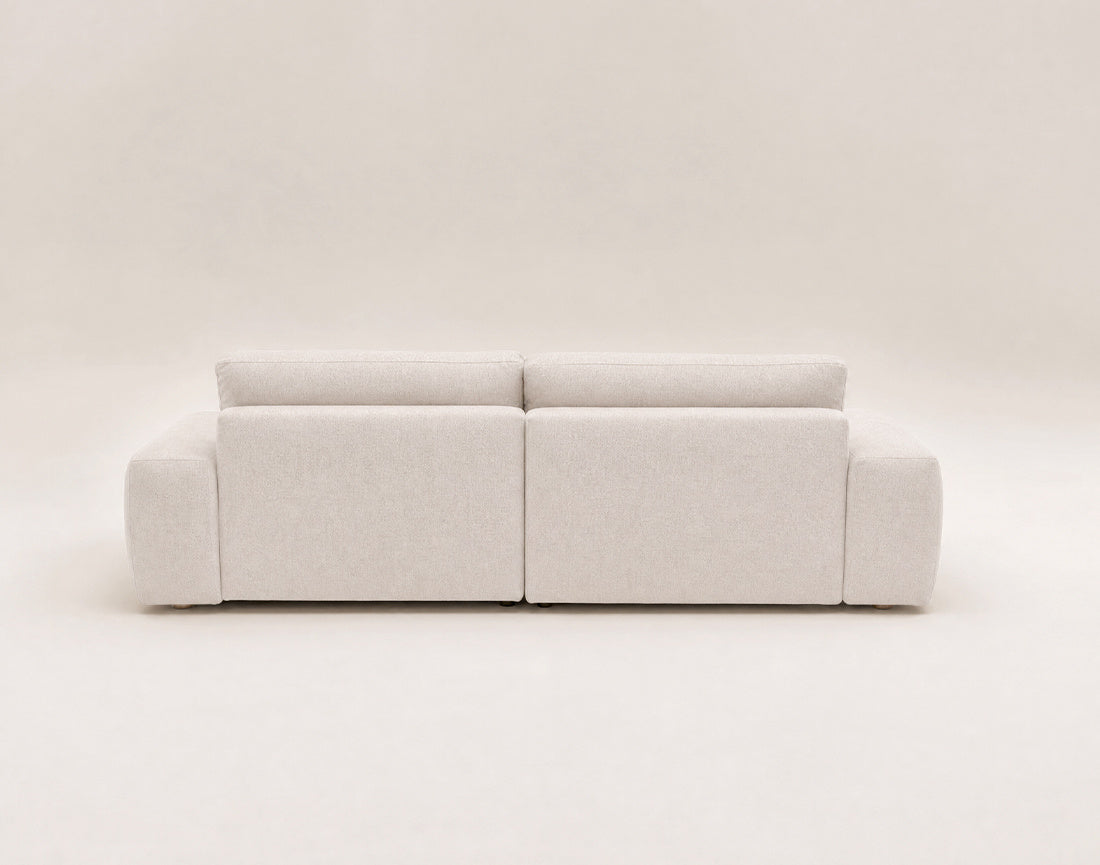 Tama - Canapé D'Angle 4 Places Convertible Avec Coffre - Tissu - Beige
