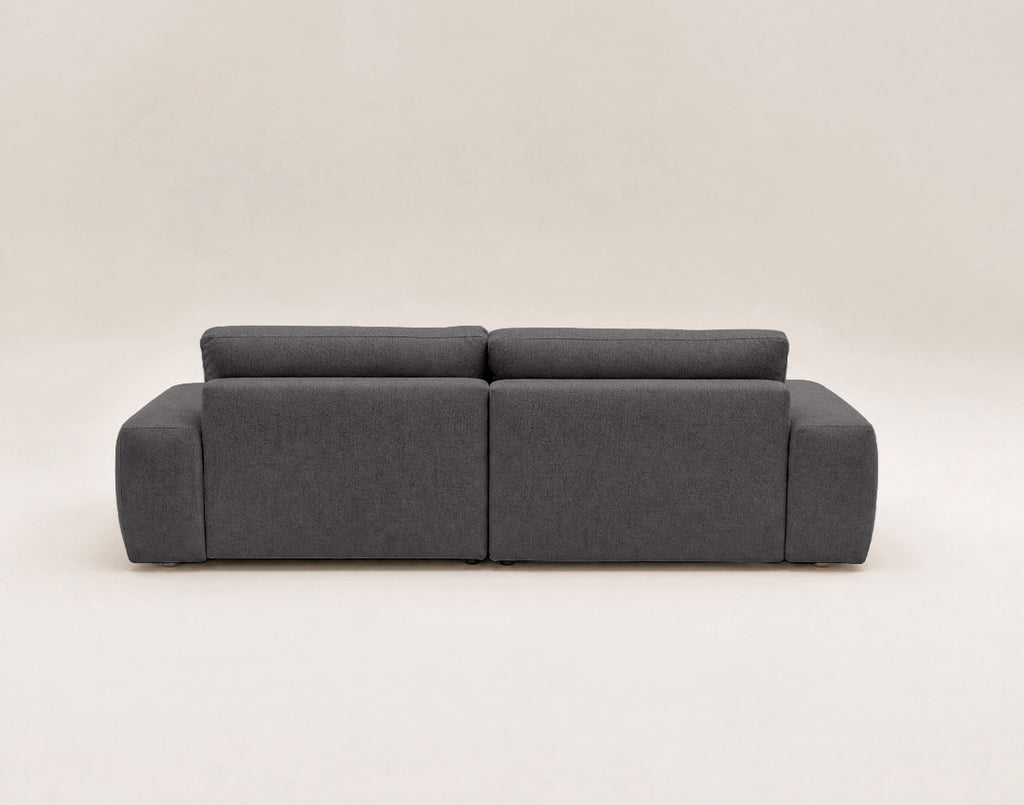 Tama - 4-Seater Corner Sofa Bed with Storage - Fabric - Grey