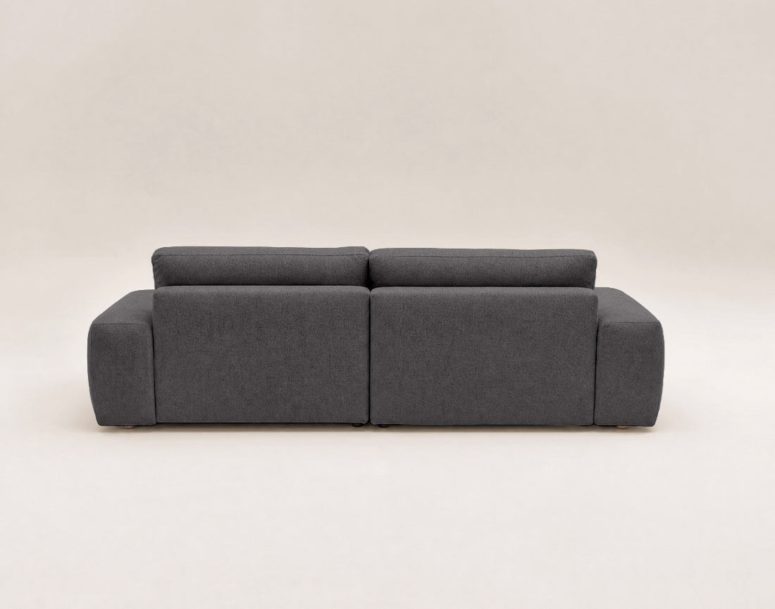 Tama - 4-Seater Corner Sofa Bed with Storage - Fabric - Grey