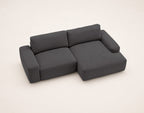 Tama - 4-Seater Corner Sofa Bed with Storage - Fabric - Grey