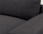 Tama - 4-Seater Corner Sofa Bed with Storage - Fabric - Grey