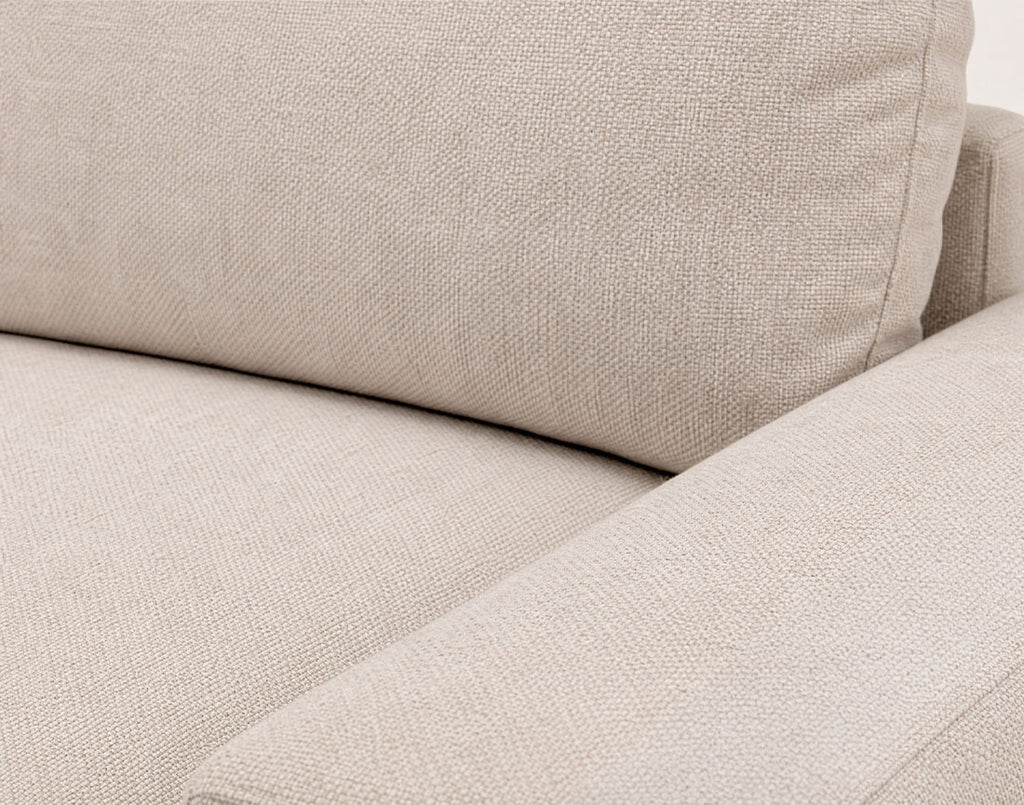 Tama - Canapé D'Angle 4 Places Convertible Avec Coffre - Tissu - Beige