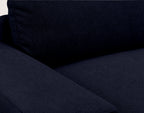 Tama - 4-Seater Corner Sofa Bed with Storage - Fabric - Navy Blue