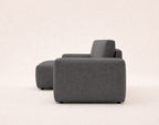 Tama - 4-Seater Corner Sofa Bed with Storage - Fabric - Grey