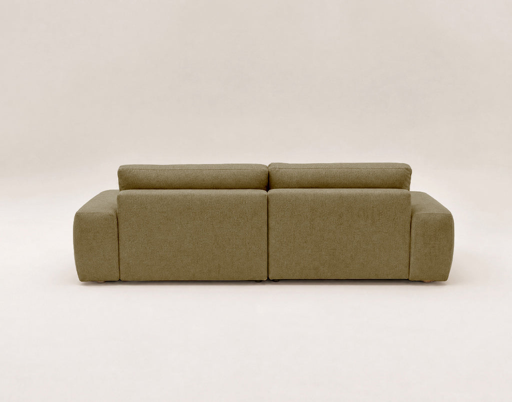 Tama - 4-Seater Corner Sofa Bed With Storage - Fabric - Green