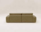 Tama - 4-Seater Corner Sofa Bed With Storage - Fabric - Green