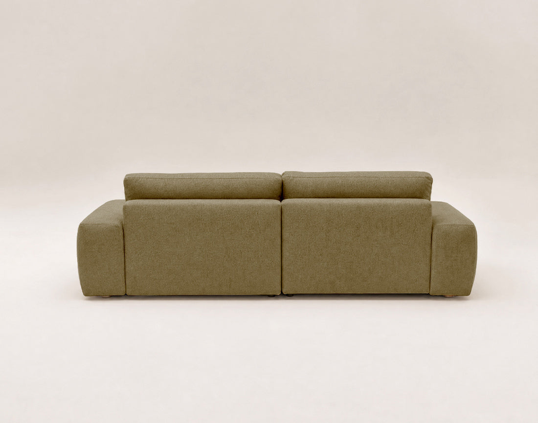 Tama - 4-Seater Corner Sofa Bed With Storage - Fabric - Green