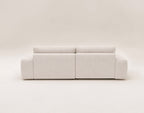 Tama - Canapé D'Angle 4 Places Convertible Avec Coffre - Tissu - Beige