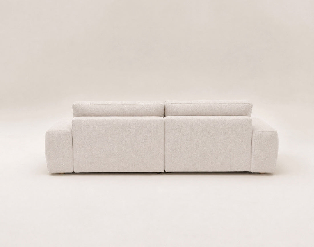 Tama - Canapé D'Angle 4 Places Convertible Avec Coffre - Tissu - Beige
