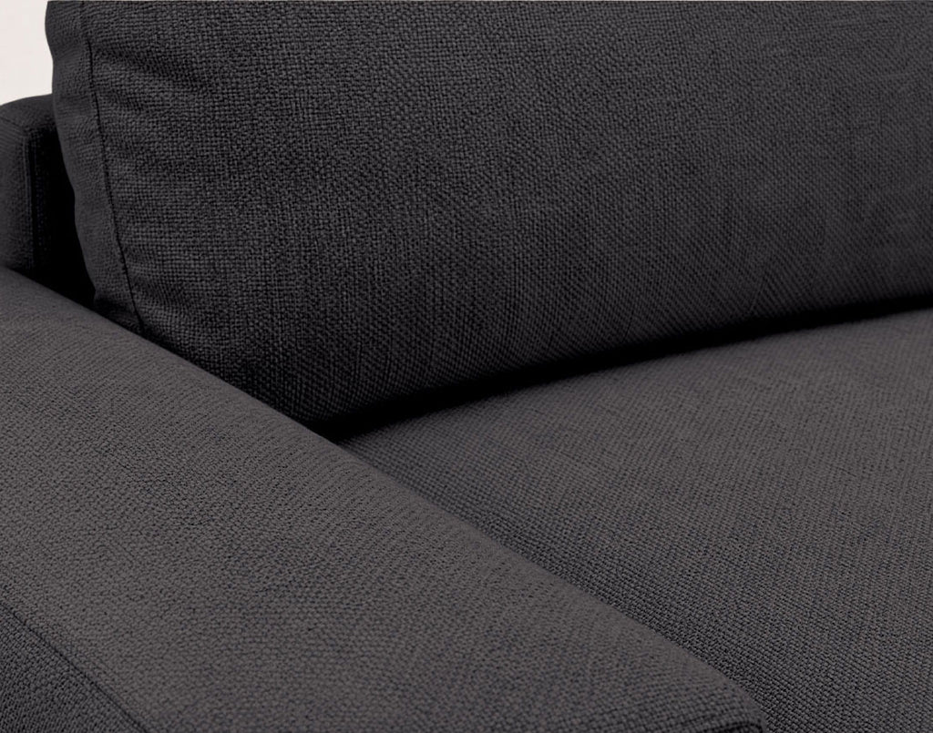 Tama - 4-Seater Corner Sofa Bed with Storage - Fabric - Grey