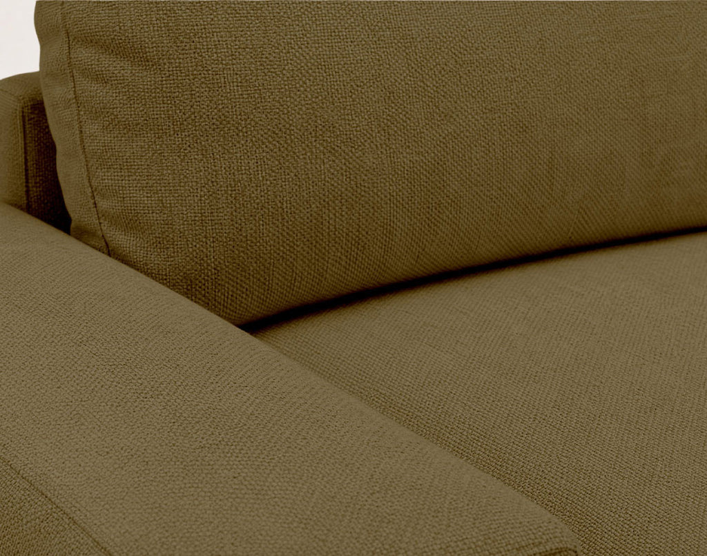 Tama - 4-Seater Corner Sofa Bed With Storage - Fabric - Green