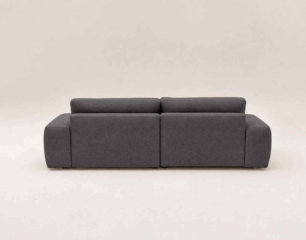 Tama - 4-Seater Corner Sofa Bed with Storage - Fabric - Grey
