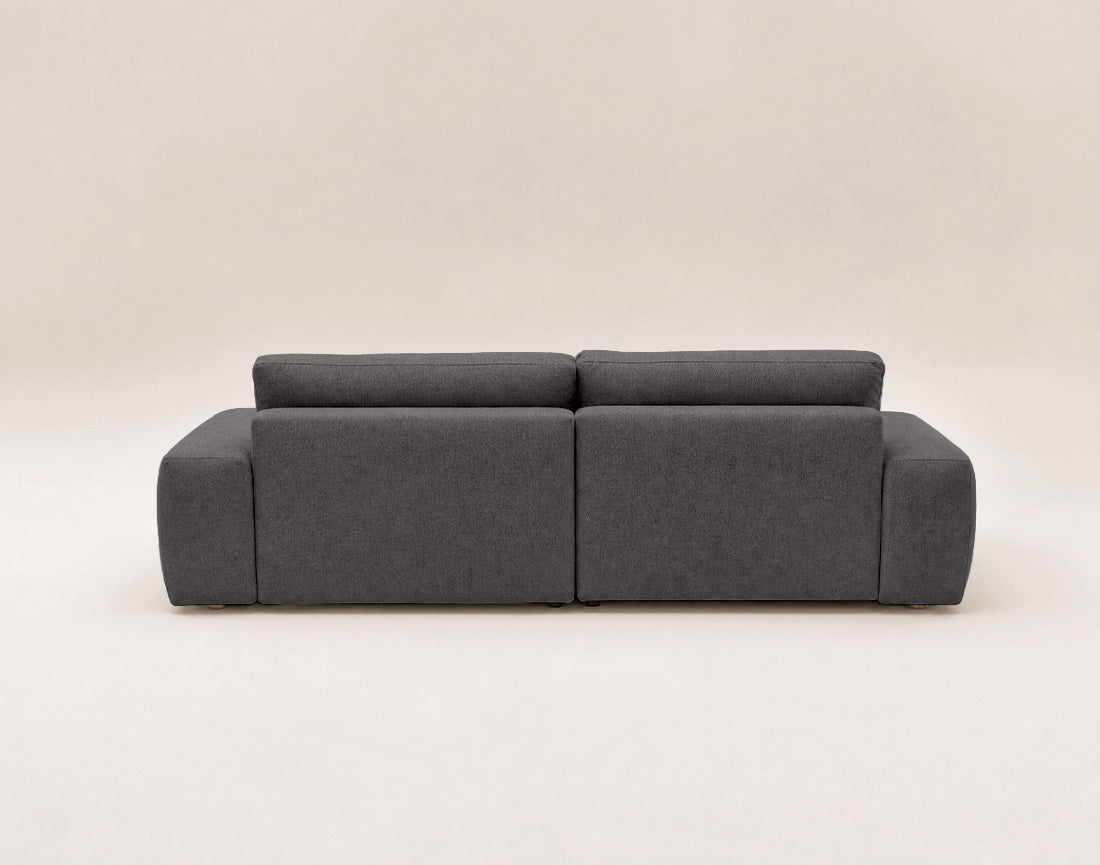 Tama - 4-Seater Corner Sofa Bed with Storage - Fabric - Grey
