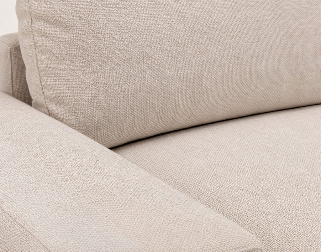 Tama - Canapé D'Angle 4 Places Convertible Avec Coffre - Tissu - Beige