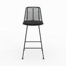 Lot de 2 chaises pour îlot central 66 cm Tamara en rotin noir