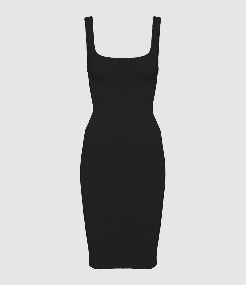Hunza G - Robe Tank Noir - Femme