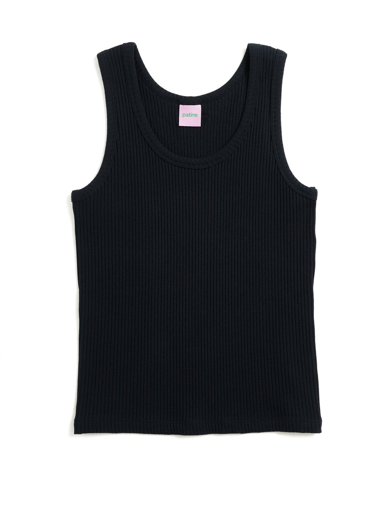 The Willie® Rib Noir Black Coffee Tank Top