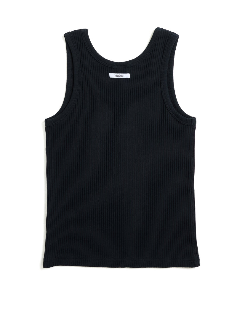The Willie® Rib Noir Black Coffee Tank Top