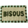 Alfombra de baño "Bisous" verde