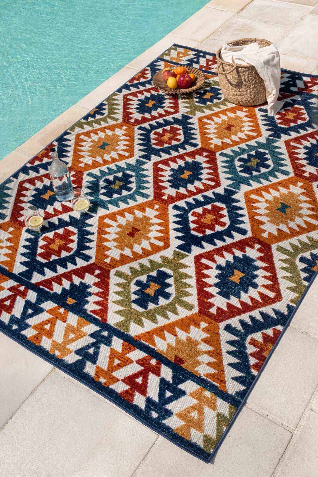 outdoor rug geometric patterns Nazar rugs