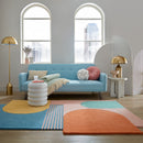 tapis couleurs pastel dans un salon lumineux#couleur_pastel