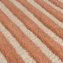 zoom matiere tapis lozenge terracotta#couleur_terracotta