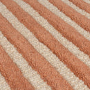 zoom matiere tapis lozenge terracotta#couleur_terracotta