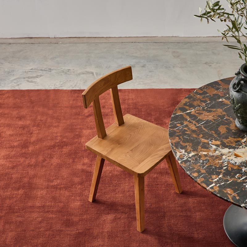 Tapis 100% Laine Nouvelle-Zélande - Rouille